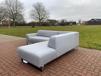 Montel Grijze Stoffen Hoekbank – Ruim loungecomfort – Modern & stijlvol – Gratis Levering NL & BE