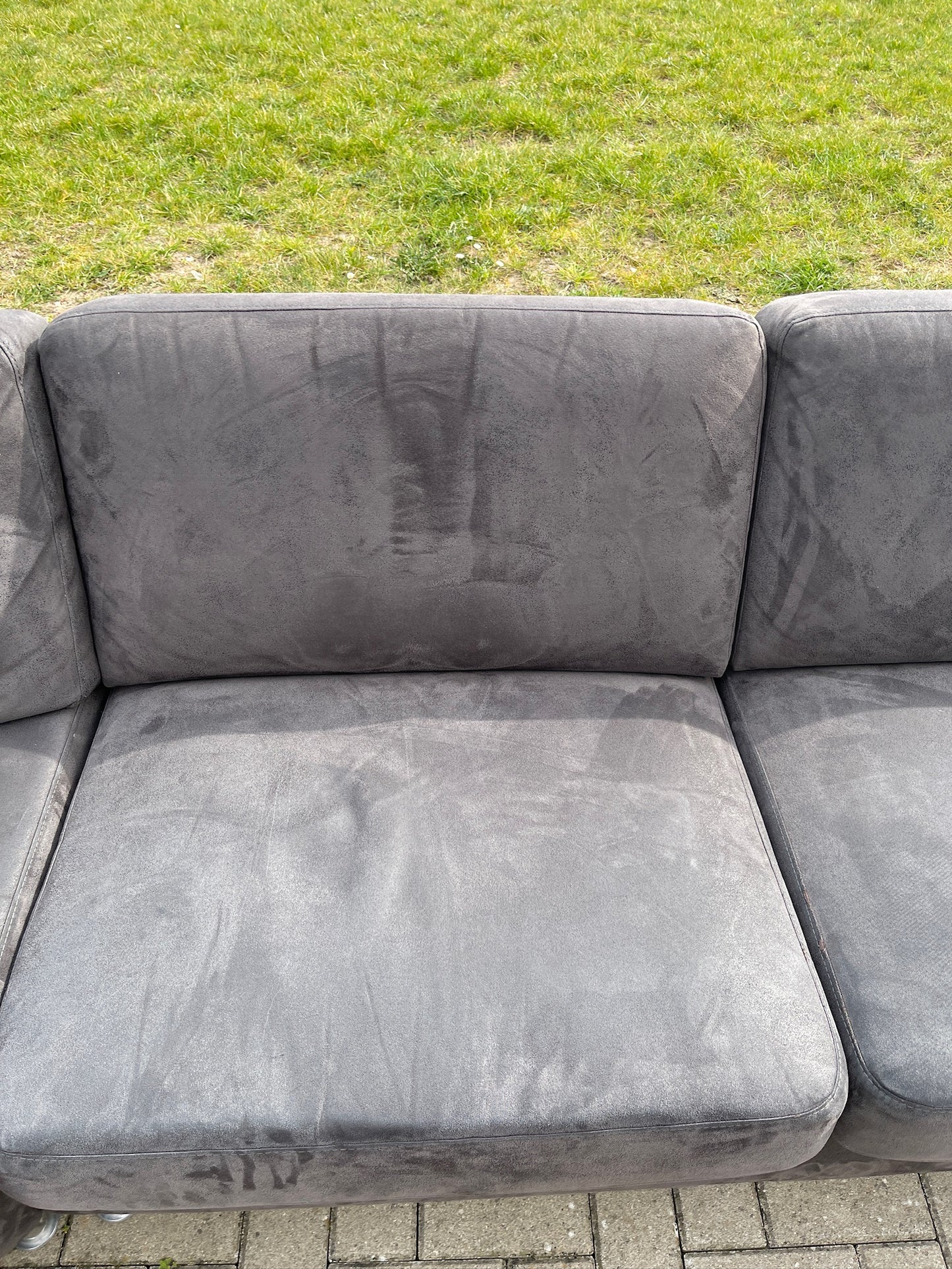 GRATIS LEVERING HEEL BENELUX + DACH Mooie Grote Stoffen Hoekbank