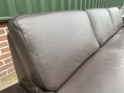 Montel Bruine Leren Hoekbank – Premium Europees Comfort – Echt Leer – Gratis Levering NL & BE
