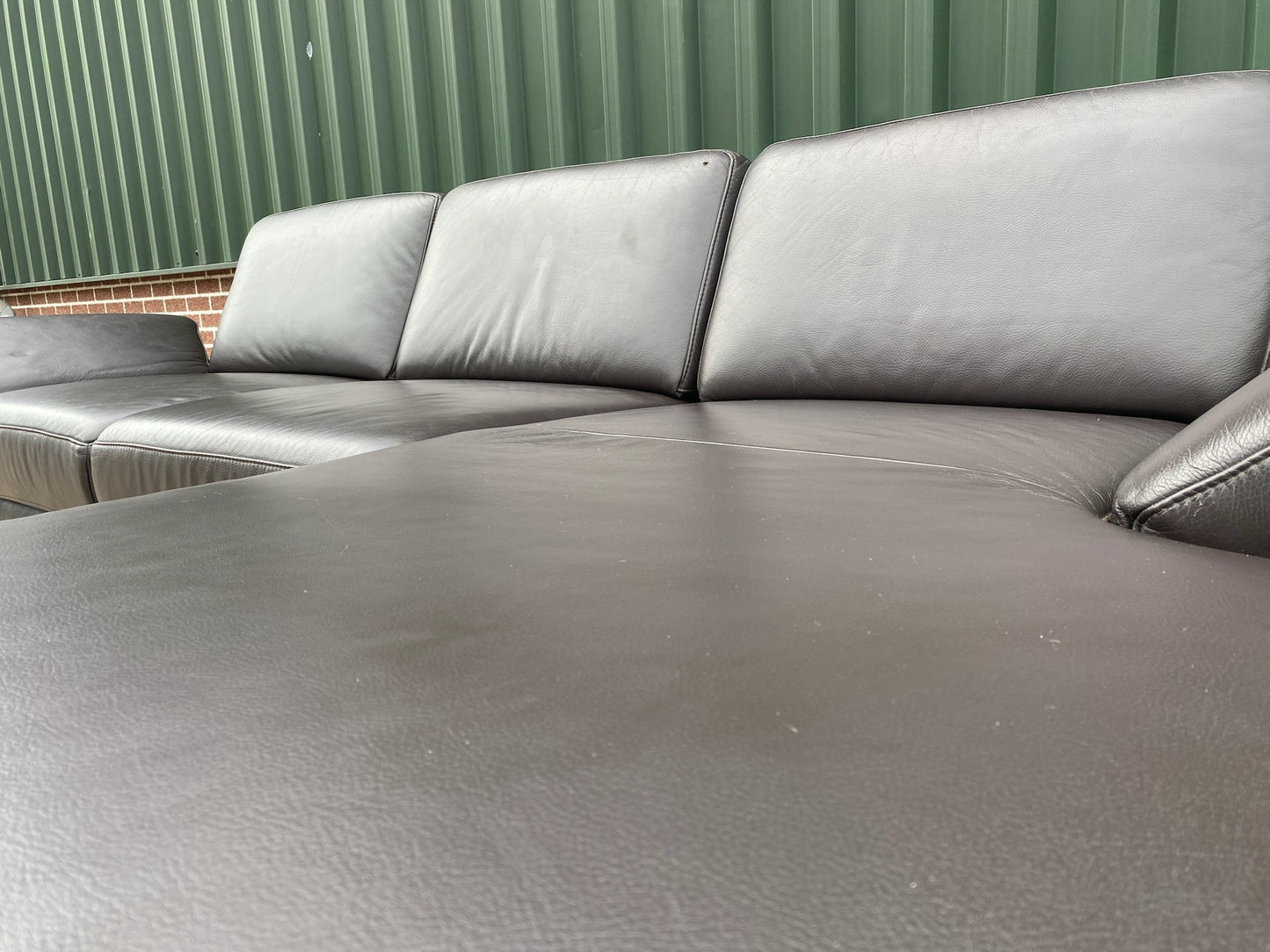 Montel Bruine Leren Hoekbank – Premium Europees Comfort – Echt Leer – Gratis Levering NL & BE