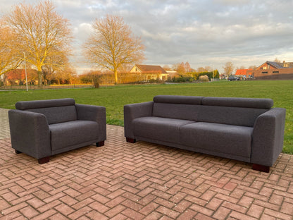 Montèl Donkergrijs Bankstel–Verstelbaar Comfort–Gratis Levering