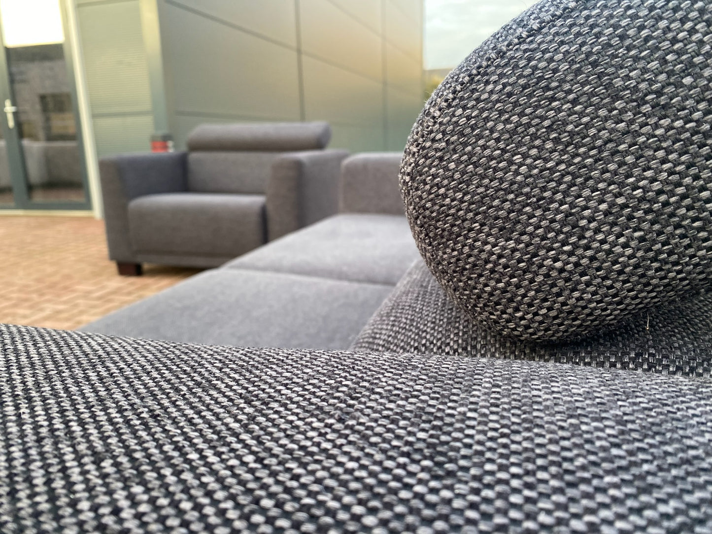 Montèl Donkergrijs Bankstel–Verstelbaar Comfort–Gratis Levering