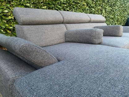 Montèl Modena Hoekbank–Uitschuifbare Zitvlakken–Luxe Grijs Design–Gratis Levering