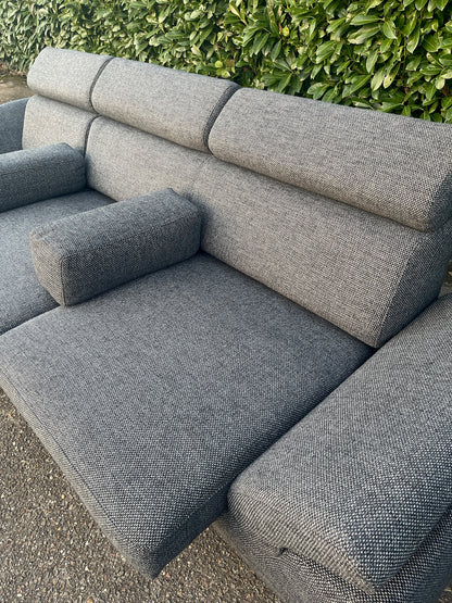 Montèl Modena Hoekbank–Uitschuifbare Zitvlakken–Luxe Grijs Design–Gratis Levering