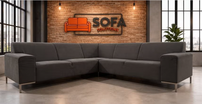 Mooie Grijze Stoffen Hoekbank – Moderne Lounge Zit – Gratis Levering