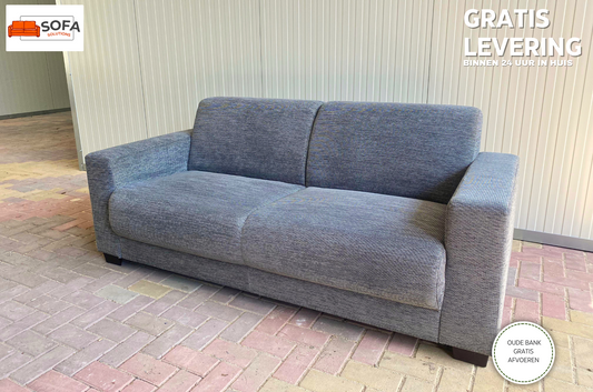GRATIS LEVERING HEEL BENELUX + DACH Moderne Grijs Stoffen 3-zits Bankstel