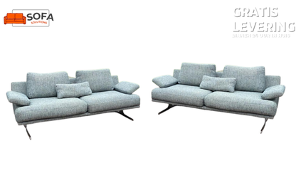 Montèl Grijs Stoffen Bankstel – Moderne Lounge Set – Gratis Levering