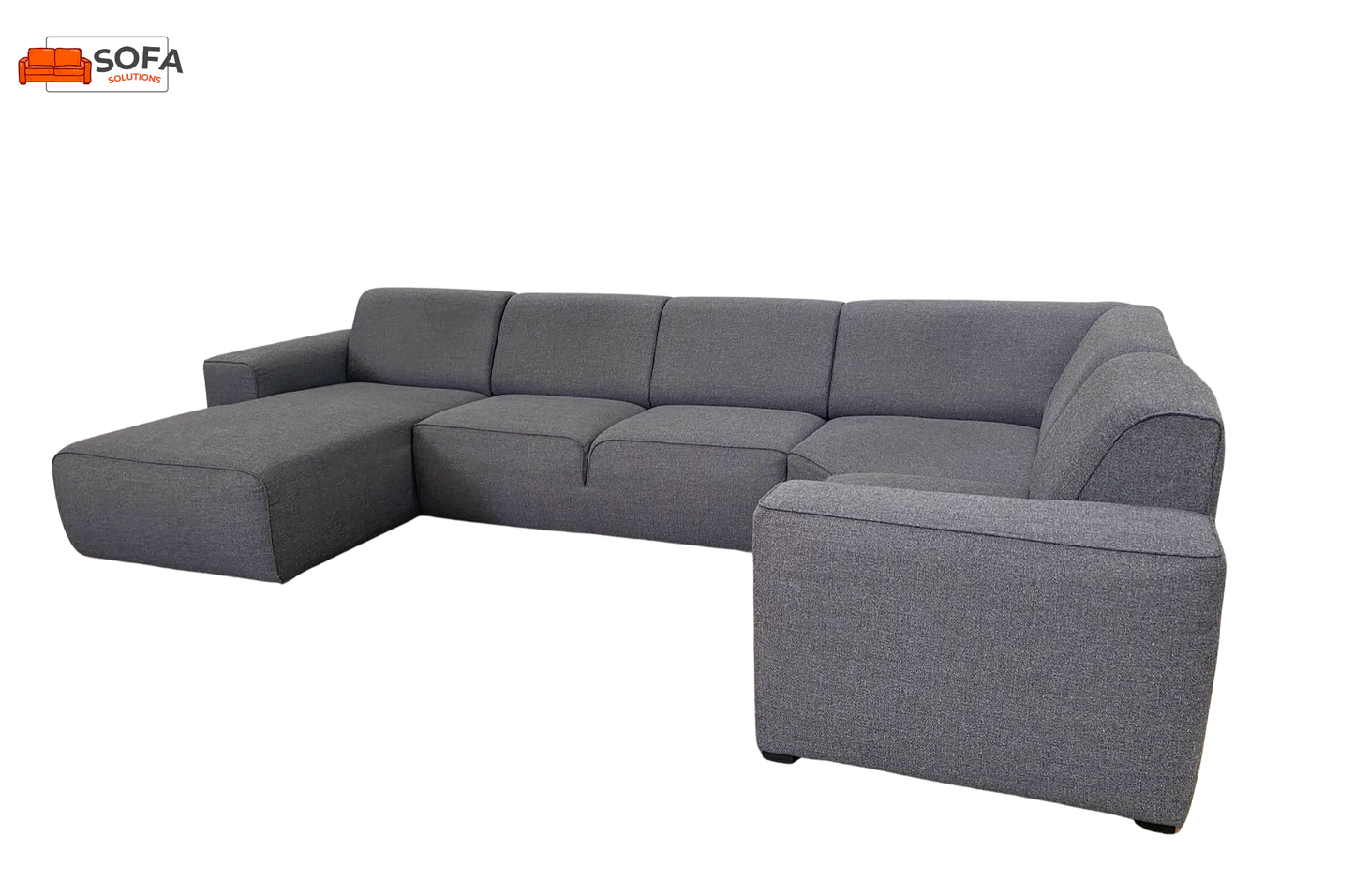 Grijs Stoffen U-Bankstel–Extra Grote Lounge Hoekbank–Gratis Levering