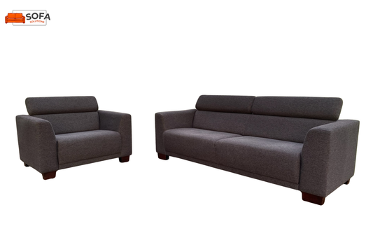 Montèl Donkergrijze Stoffen Bankstel- Premium Nederlands Comfort – Verstelbare Ontspanning