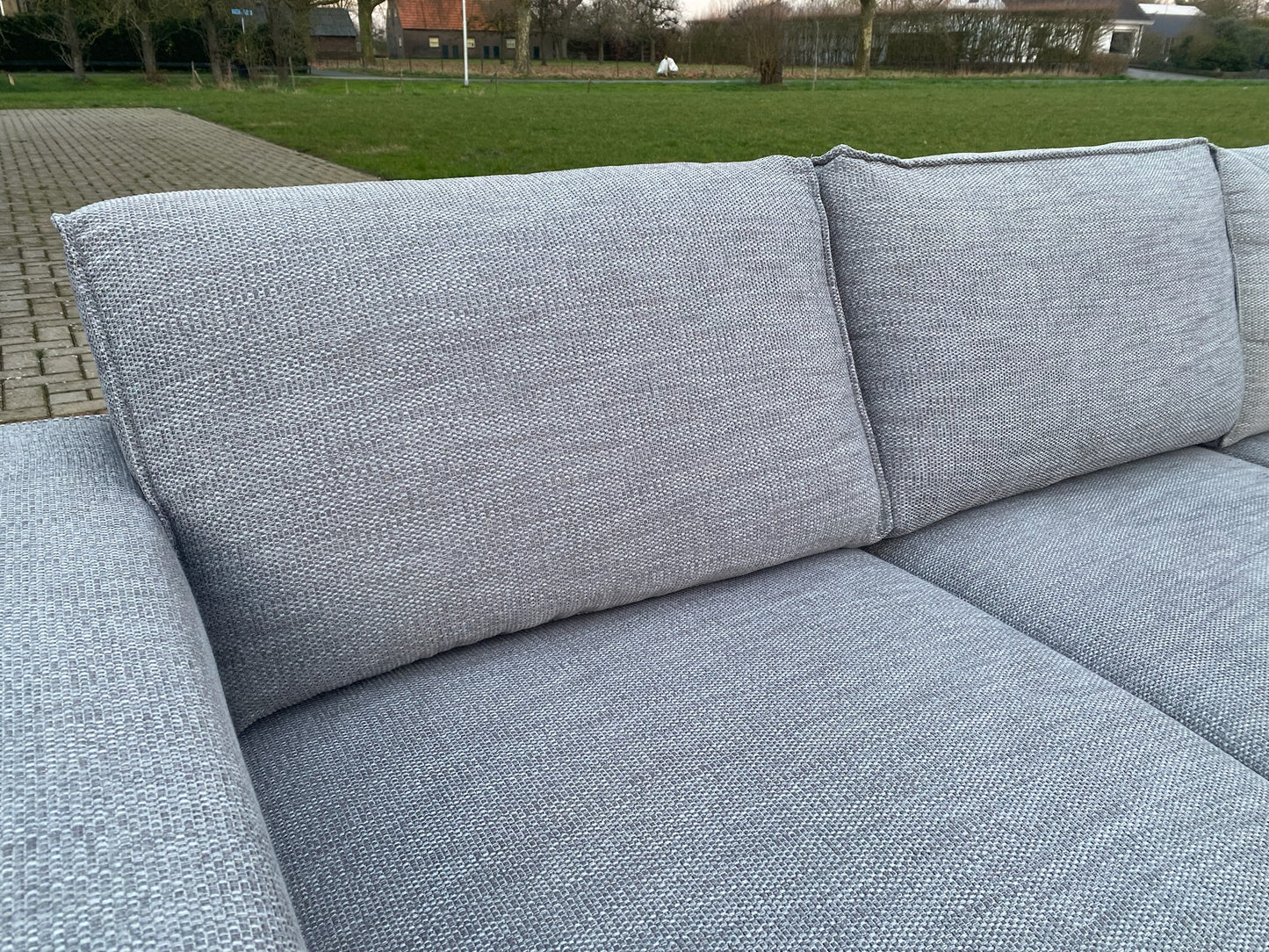 Grijs Stoffen U-Bankstel – Extra Grote Lounge Hoekbank – Gratis Levering