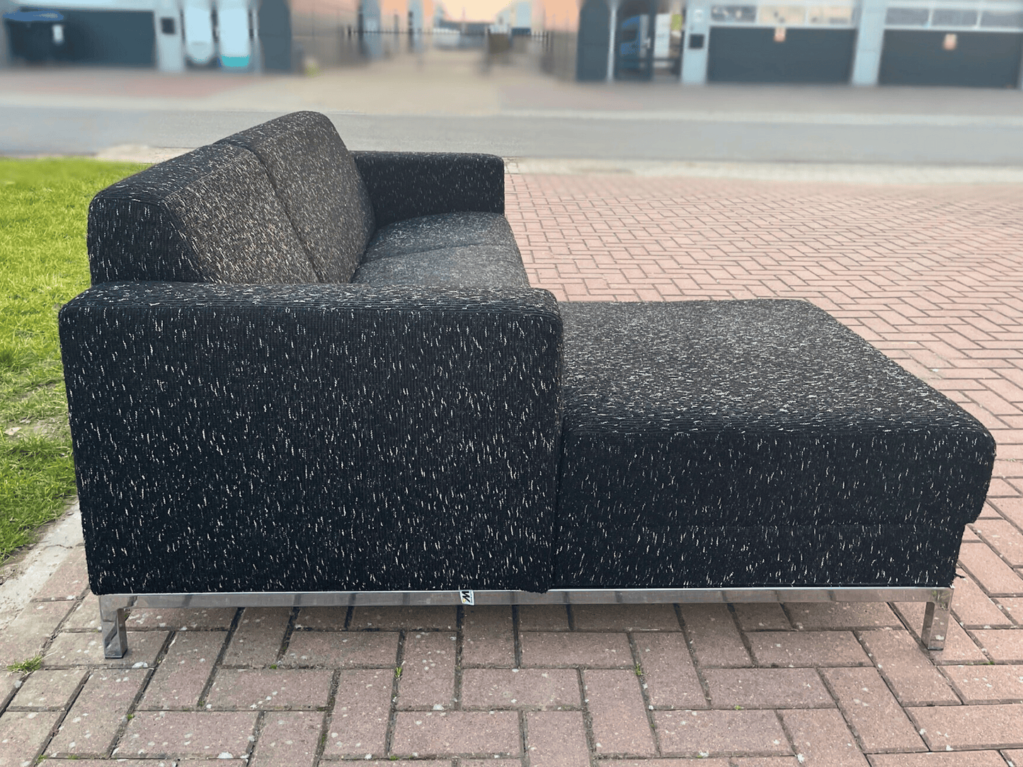 GRATIS LEVERING HEEL BENELUX + DACH Mooi Montel Stoffen Hoekbank