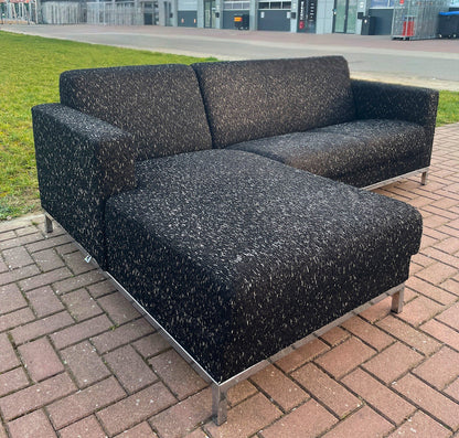 GRATIS LEVERING HEEL BENELUX + DACH Mooi Montel Stoffen Hoekbank