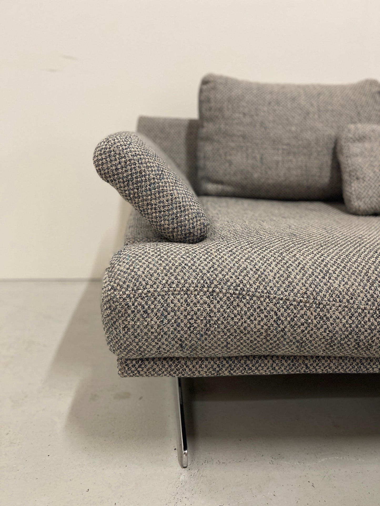 GRATIS LEVERING HEEL BENELUX + DACH Montel Grijs Stoffen Bankstel