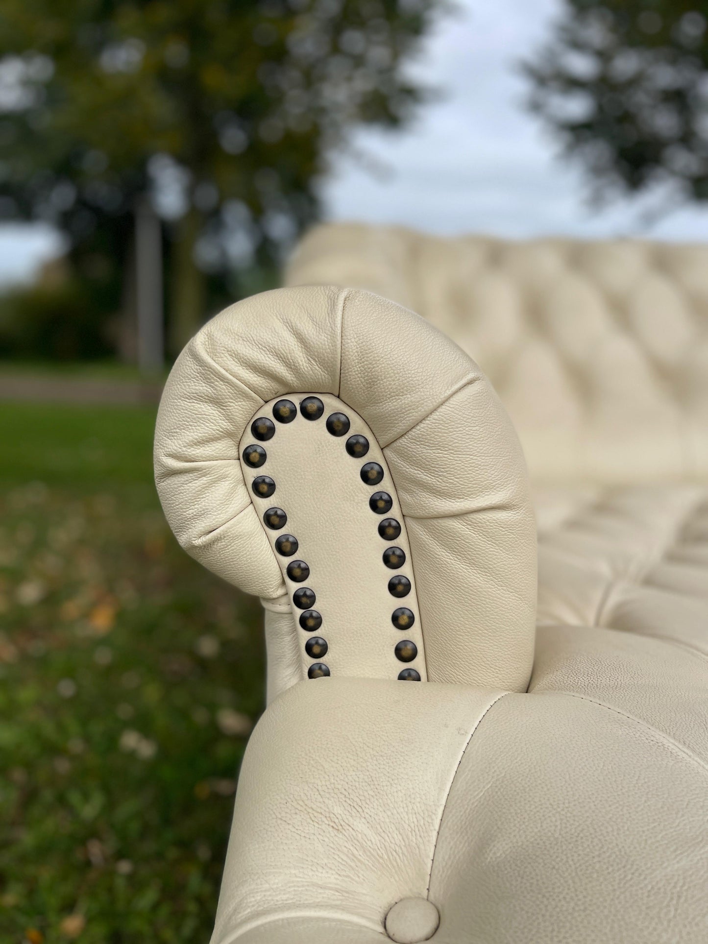 GRATIS LEVERING HEEL BENELUX + DACH Chesterfield Echt Leer Chaise Lounge
