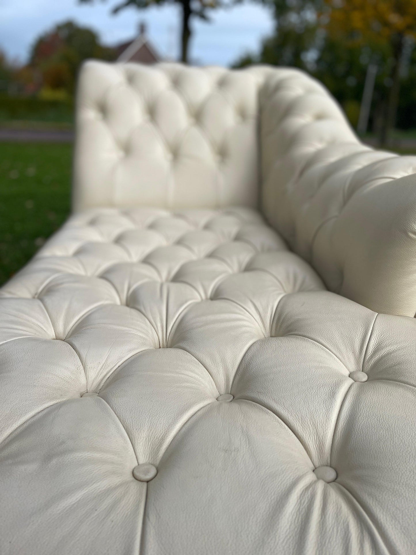 GRATIS LEVERING HEEL BENELUX + DACH Chesterfield Echt Leer Chaise Lounge
