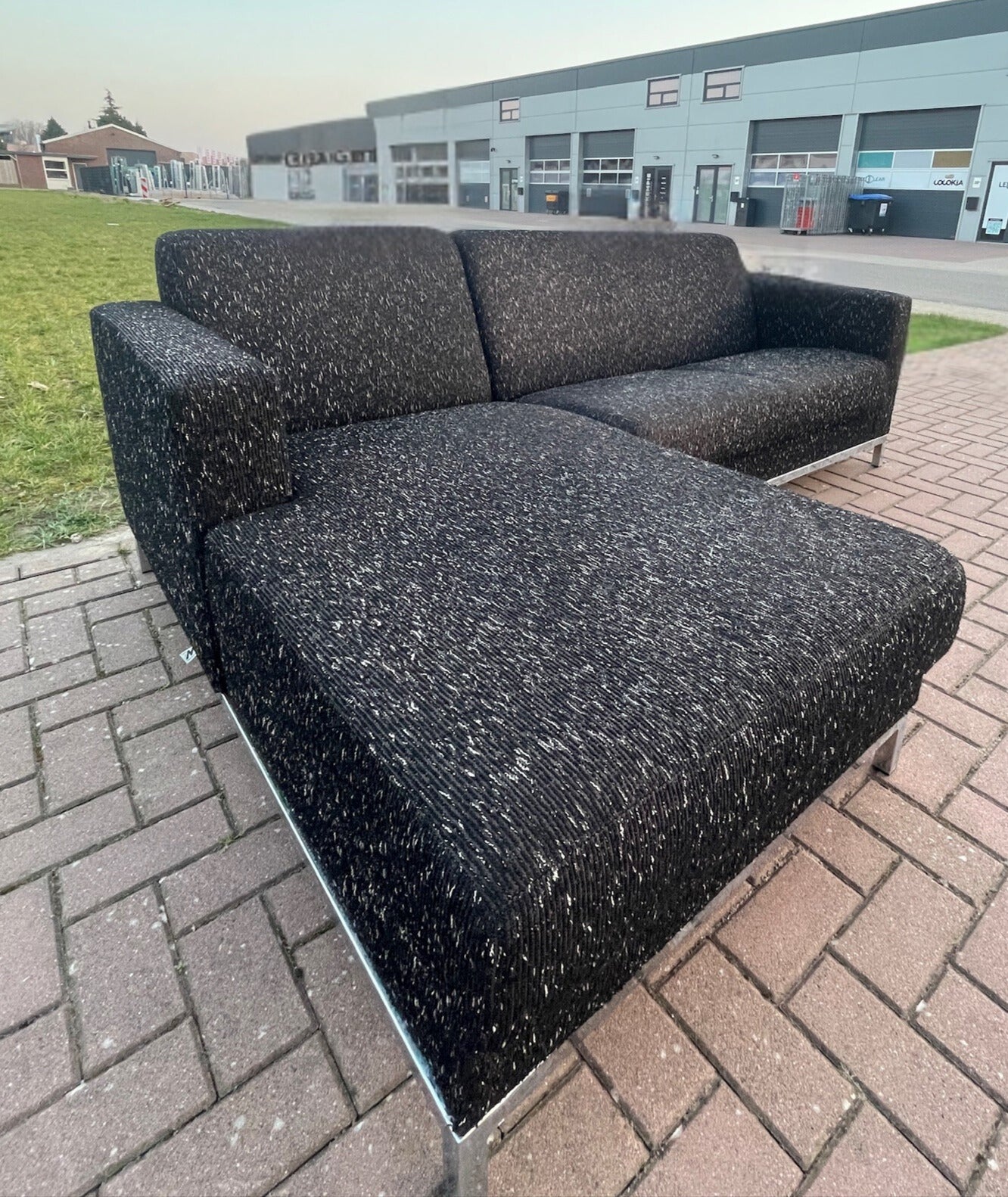 GRATIS LEVERING HEEL BENELUX + DACH Mooi Montel Stoffen Hoekbank