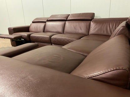 Natuzzi Editions B760 Leren Relax Hoekbank – Verstelbare Hoofdsteunen – Hoogwaardig Volnerfleer – Gratis Levering NL & BE